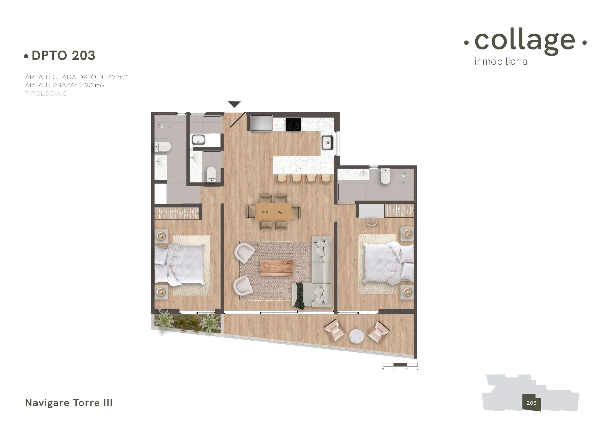 Último departamento de estreno con ascensor en Paracas